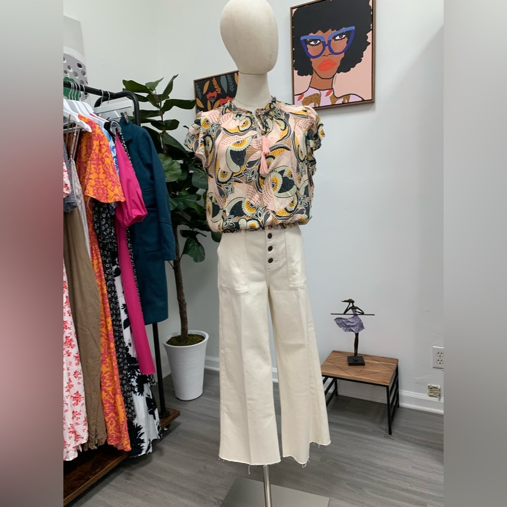 Split-Neck Blouse